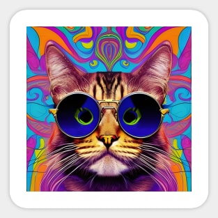 Groovy Cat Sticker